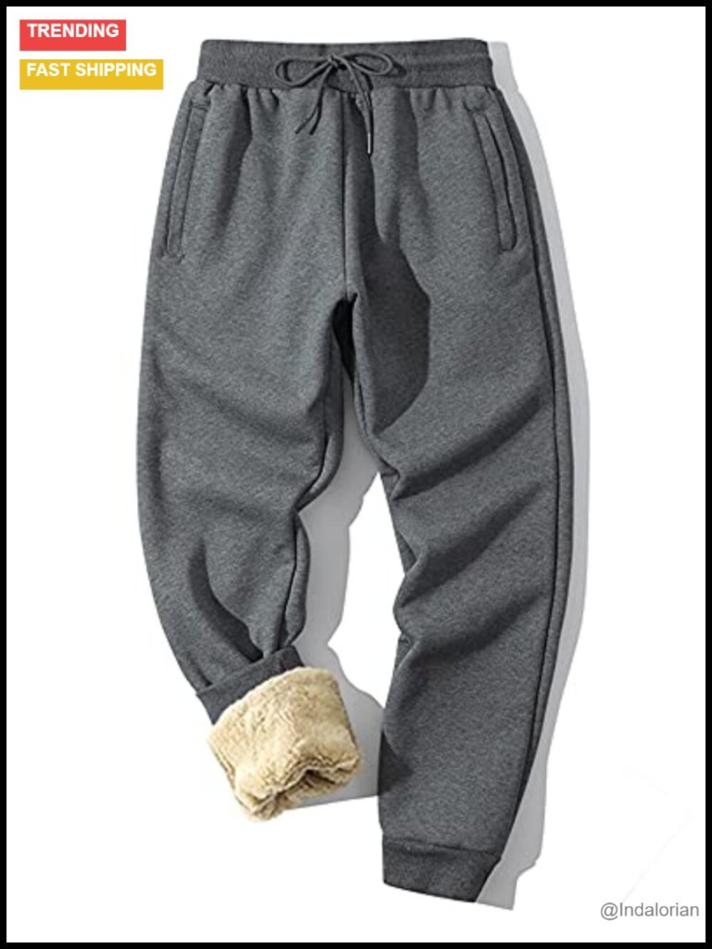 Men's Thermal Fleece Jogger Pants Sherpa Lined Winter Sweatpants